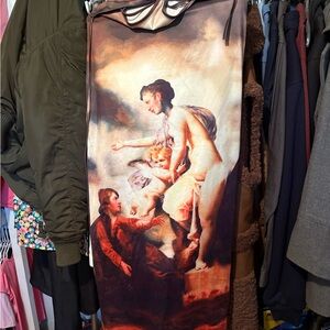 Fashion Nova Multicolor Artistic Dress